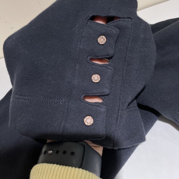 Soft Surroundings Straight Leg Crop Pull On Pants Size PXL Black French Terry - Picture 14 of 14